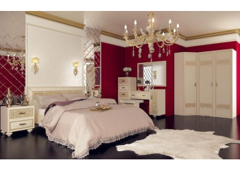 Модульная спальня Александрия (кожа ленто/рустика)