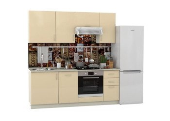 Модульная кухня Сандра ваниль/белый