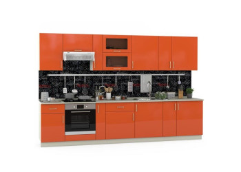 Модульная кухня Сандра манго/белый