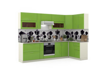 Модульная кухня Сандра эвкалипт/белый