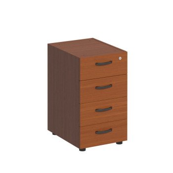 Дин-Р Тумба приставная 4-х ящичная без крышки с замком