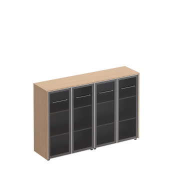 Reventon Шкаф для документов со стеклянными дверьми (стенка из 2 шкафов)