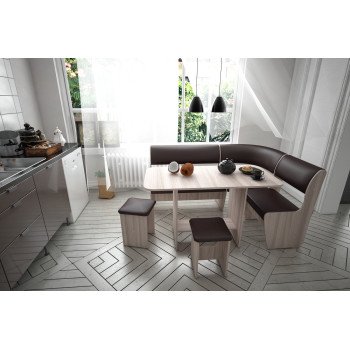 Кухонный уголок Маэстро Консул-1 ЭКО Ясень шимо светлый/Шоколад Кухонный уголок Маэстро Консул-1 ЭКО Ясень шимо светлый/Шоколад