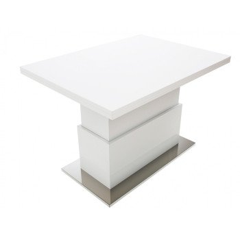 Стол-трансформер Slide GL, белый глянец