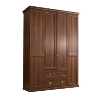 Венеция Шкаф 4-х дв. (без зеркал) для платья и белья с ящиками