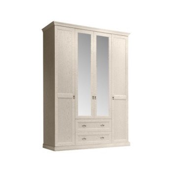 Венеция Шкаф 4-х дв. для платья и белья с ящиками