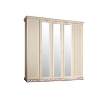 Тиффани Шкаф 5-и дв. с зеркалом для платья и белья