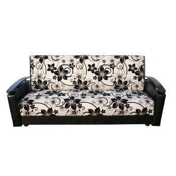 Диван книжка Лидер рогожка с цветами