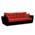 Диван Амстердам еврокнижка красный со спальным местом 150 см экокожа / рогожка