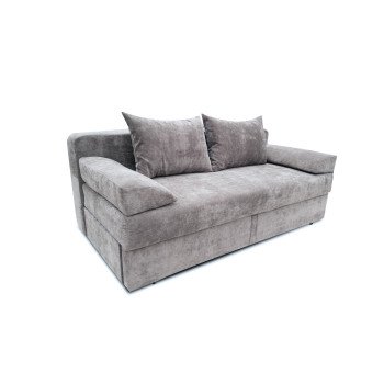 Диван Амстердам мини еврокнижка велюр серый