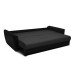 Диван Амстердам еврокнижка черный со спальным местом 150 см экокожа / рогожка