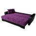 Диван еврокнижка Амстердам фиолетовый велюр со спальным местом 150 см