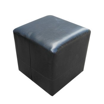 Пуф 40х40 Экокожа ЧЕРНЫЙ