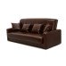 Диван Аккорд коричневая экокожа