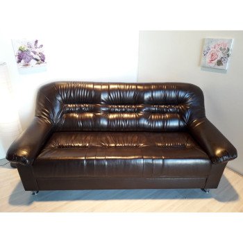 Диван Карелия 3- х местный, коричневый