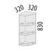 11.18 Каролина 11 Шкаф торцевой универсальный