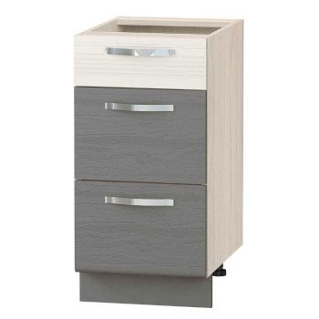 74.59 Графит Напольный шкаф (3 ящика с метабоксами)