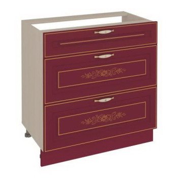 20.67 Виктория 20 Стол с 3 ящиками (метабоксы)