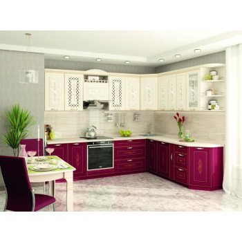 Виктория 20 Кухонный гарнитур угловой 18 (ширина 280x230 см)