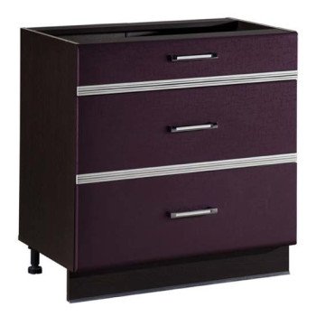 08.92 Палермо 8 Стол с 3-мя ящиками 800 мм (с системой плавного закрывания)