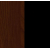 Черный/Орех