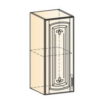 Бергамо Шкаф навесной L300 H720 (1 дв. гл.) (эмаль)