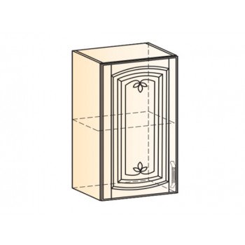 Бергамо Шкаф навесной L500 Н720 (1 дв. гл.) (эмаль)
