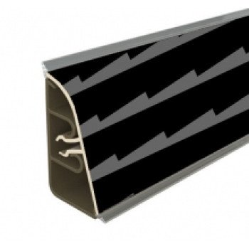 Плинтус для столешницы Thermoplast AP740 Цвет 1905 Чёрный глянцевый 3 м