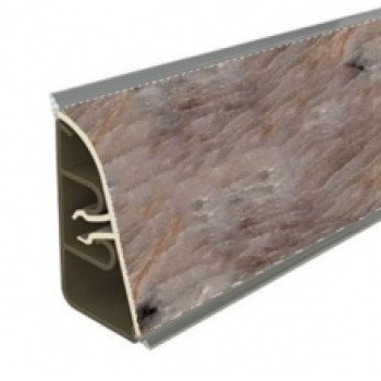 Плинтус для столешницы Thermoplast AP740 Цвет 1340 Оникс серебристый 3 м