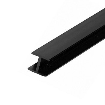 Планка соединительная для пристеночной панели, цвет ЧЕРНЫЙ