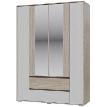 Мальта 4-4811дубсонрам.б-.МДФ Шкаф 4-х дверный с ящиками