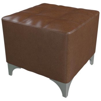 Банкетка 6-5109кор Жозефина, коричневая искусственная кожа, ШхГхВ 48х48х42 см.