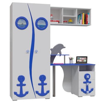 Парус Шкаф П-1 + Стол письменный П-2 + Полка П-3