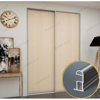 Дверь купе ЛДСП дуб молочный (в профиле ms-162) Дверь купе ЛДСП дуб молочный (в профиле ms-162)