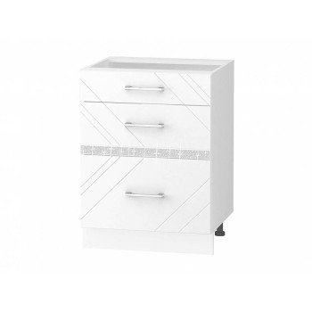 Бьянка 102.66 Напольный шкаф (3 ящика с метабоксами) Бьянка 102.66 Напольный шкаф (3 ящика с метабоксами)