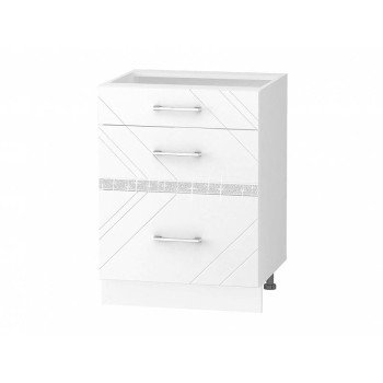 Бьянка 102.91 Напольный шкаф (3 ящика с системой плавного закрывания) Бьянка 102.91 Напольный шкаф (3 ящика с системой плавного закрывания)