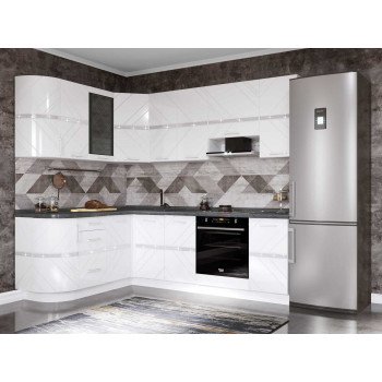 Кухонный гарнитур угловой Бьянка 43 (ширина 172х240 см)