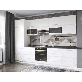 Кухонный гарнитур Бьянка 38 (ширина 300 см)