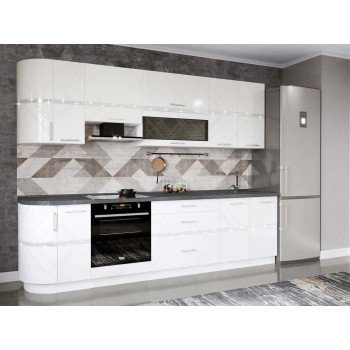 Кухонный гарнитур Бьянка 33 (ширина 283 см)