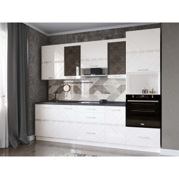 Кухонный гарнитур Бьянка 30 (ширина 260 см)
