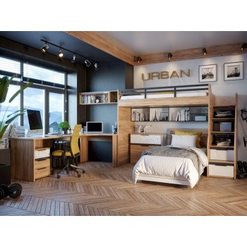 Урбан Детская спальня №4 дуб золотой Урбан Детская спальня №4 дуб золотой