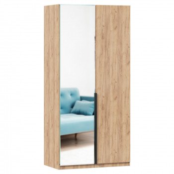 ЛД 677.070 Шкаф двухстворчатый с зеркалом Норд