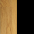 Дуб золотой/Черный