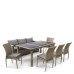 Комплект плетеной мебели T365/S65/Y380B-W65 Light Brown (8+1)