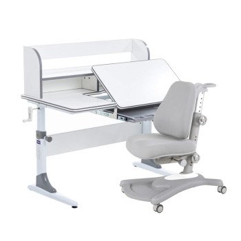 Комплект парта Nerine Grey + кресло Sorridi Grey Комплект парта Nerine Grey + кресло Sorridi Grey