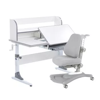 Комплект парта Nerine Grey + кресло Sorridi Grey