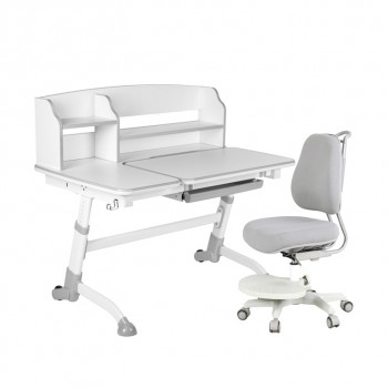 Комплект парта Amare II Grey + кресло Paeonia Grey