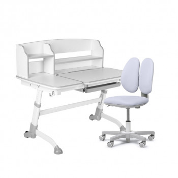 Комплект парта Amare II Grey + кресло Mente Grey