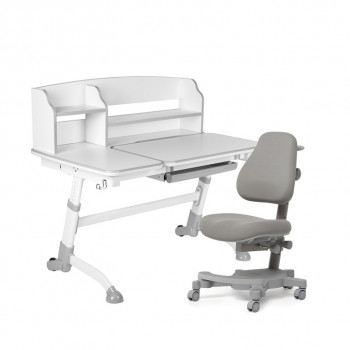 Комплект парта Amare II Grey + кресло Solidago Grey