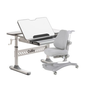 Комплект парта Tulipa Grey-WB + кресло Sorridi Grey